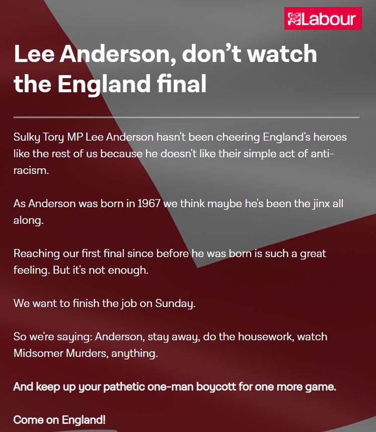 Labour petition to keep Lee Anderson at home - enlarge